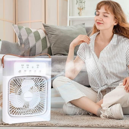 Multifunction Mist Fan – Portable USB Air Cooler, Humidifier &amp; Spray Fan for Home