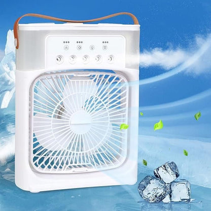 Multifunction Mist Fan – Portable USB Air Cooler, Humidifier &amp; Spray Fan for Home