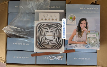 Multifunction Mist Fan – Portable USB Air Cooler, Humidifier &amp; Spray Fan for Home